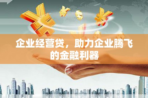 尉氏企业经营贷，助力企业腾飞的金融利器
