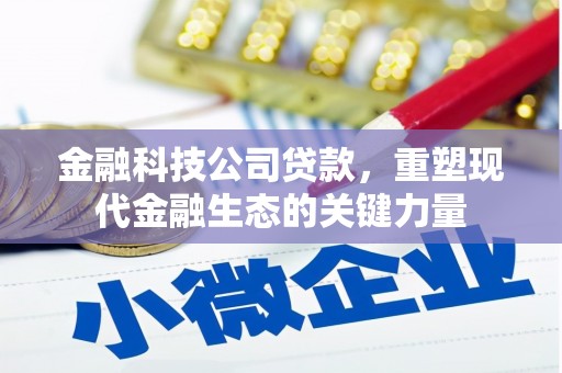 尉氏金融科技公司贷款，重塑现代金融生态的关键力量