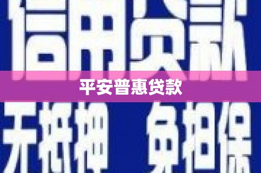 尉氏平安普惠贷款