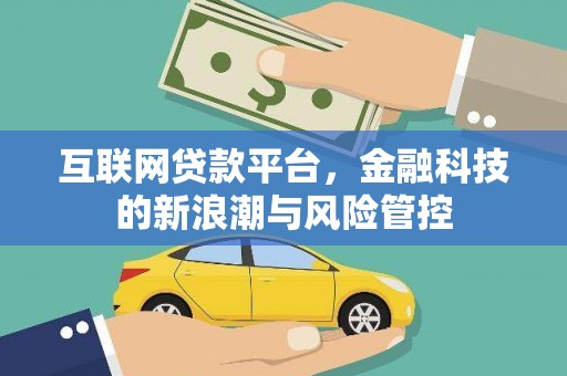 尉氏互联网贷款平台，金融科技的新浪潮与风险管控