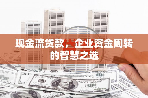 尉氏现金流贷款，企业资金周转的智慧之选